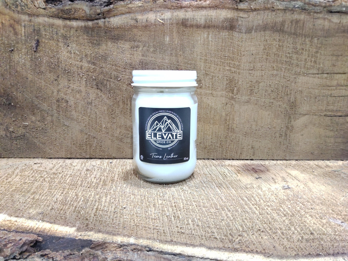 Texas Leather 10 oz Candle